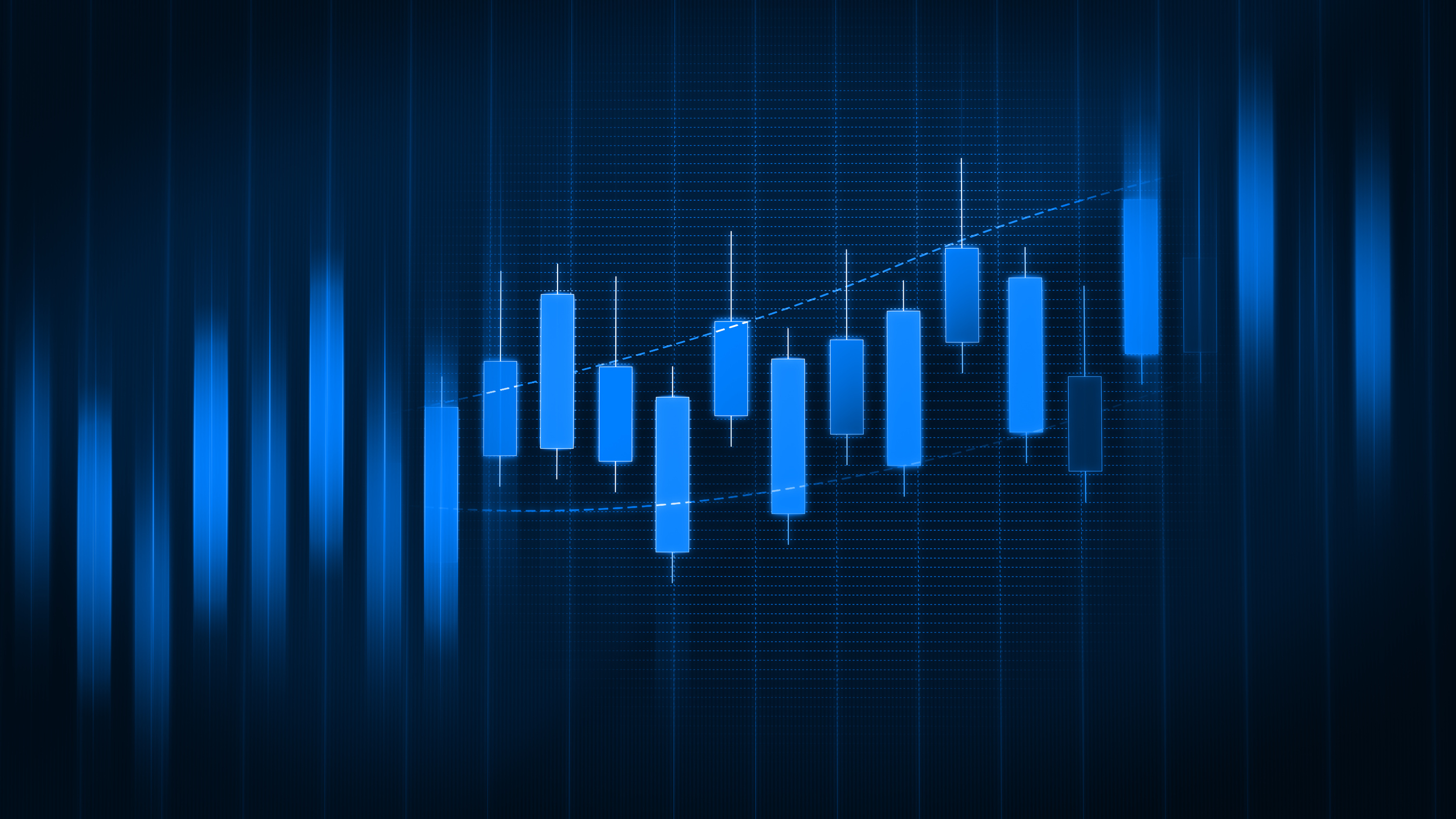 Blue Business Graph Background